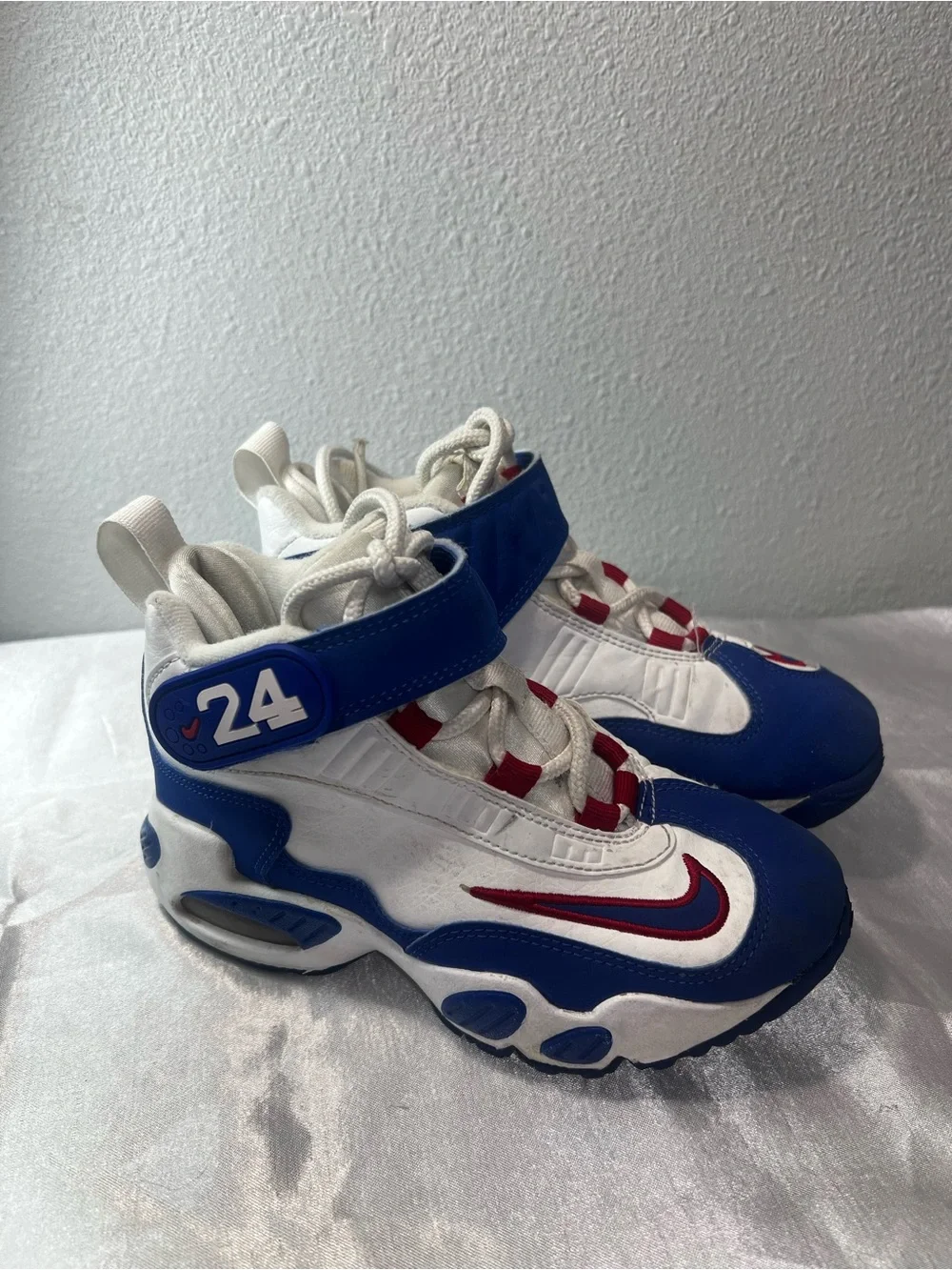 Nike Kids White, Blue and Red Athletic Sneakers
